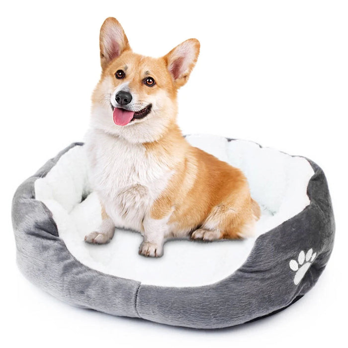 EWASWON Dog Bed for Small Dogs, Cozy Calming Pet Bed for Dogs Cats, Anti-Anxiety, Non-Slip and Machine Washable, Perfect for Home, Indoor/Outdoor Use